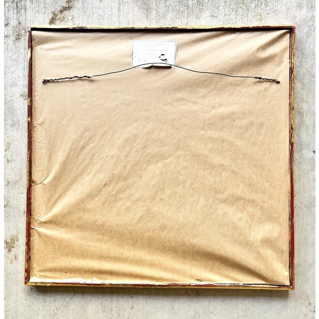 1969 John William Guerin “Cypriot” Framed Original Oil on Paper For Sale - Image 9 of 10