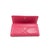 Early 21st Century Chanel CC Logo Quilted Lambskin Leather Pink Gold-Tone Hardware Flap Long Wallet For Sale - Image 5 of 10