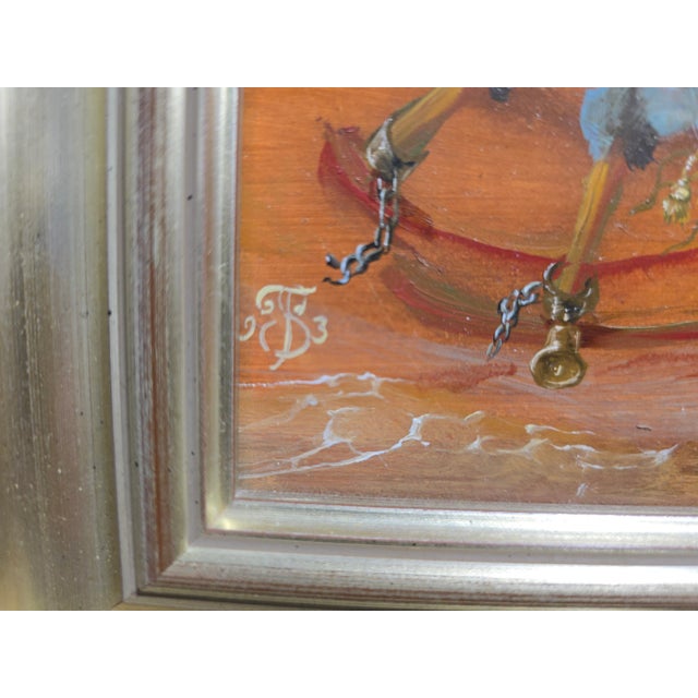 Tomasz Steifer, Surrealist Landscape with Figures, Oil on Panel, Framed For Sale - Image 11 of 14