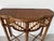 Wood Vintage Milling Road for Baker Bamboo & Rattan Demi-Lune Console Table For Sale - Image 7 of 12