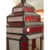 Art Deco-Style White Milk & Red Glass & Bronze Chandelier, Pendant or Lantern For Sale - Image 9 of 18