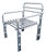 Postmodern Chromed Metal Lounge Armchair, Italy, 1980s For Sale