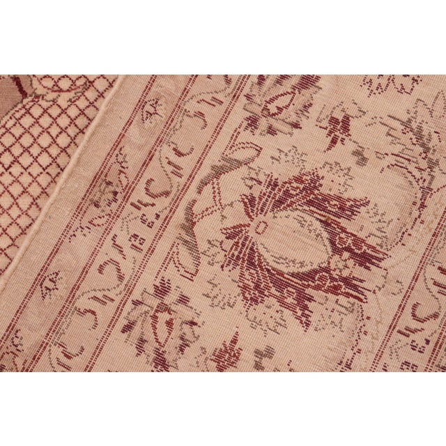 Textile Shabby Chic 1990's Pak-Persian Beige/Brown Wool Rug - 8'3'' X 10'3'' For Sale - Image 7 of 9