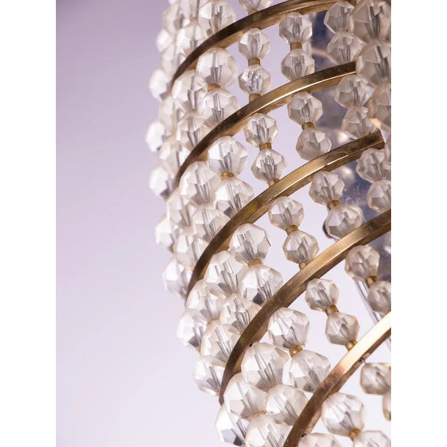 Illuminated Mirror in Glass & Brass in the style of Emil Stejnar and Rupert Nikoll, Austria, 1950s For Sale - Image 6 of 7