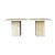 Vintage Boho Travertine Side Tables - A Pair For Sale