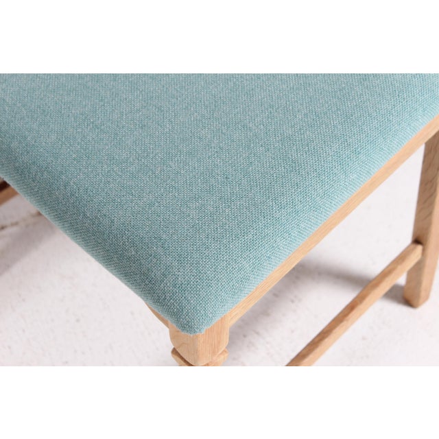 Vintage Danish Razor Blade Chairs in Oak by Henning Kjærnulf, 1970s, Set of 6 For Sale - Image 9 of 12