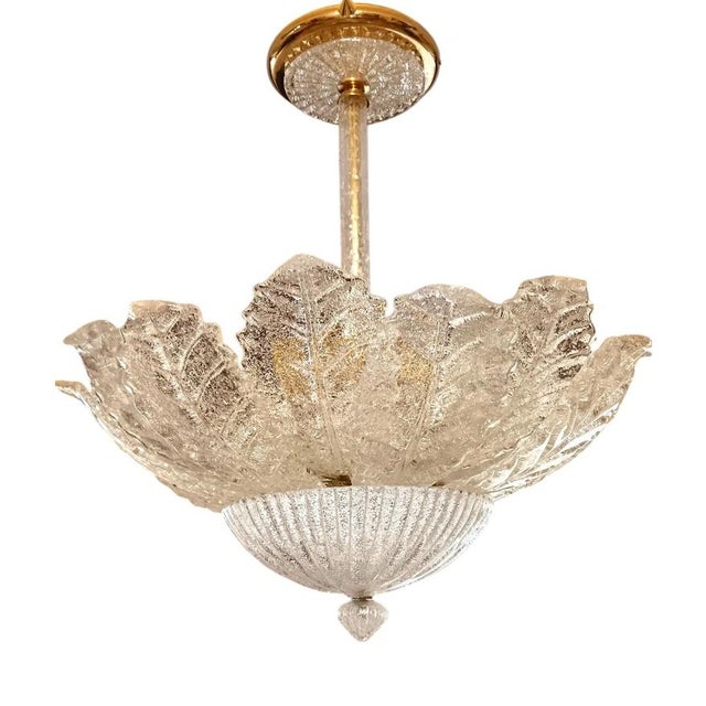 Murano Glass Ceiling Light from Barovier & Toso, 1970s For Sale - Image 12 of 12
