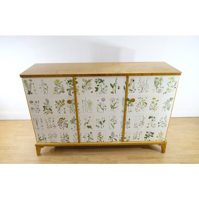 Wood Modern Swedish Cabinet Nordens Floraby C.A.M Lindman in the style of Josef Frank, 1940s For Sale - Image 7 of 11