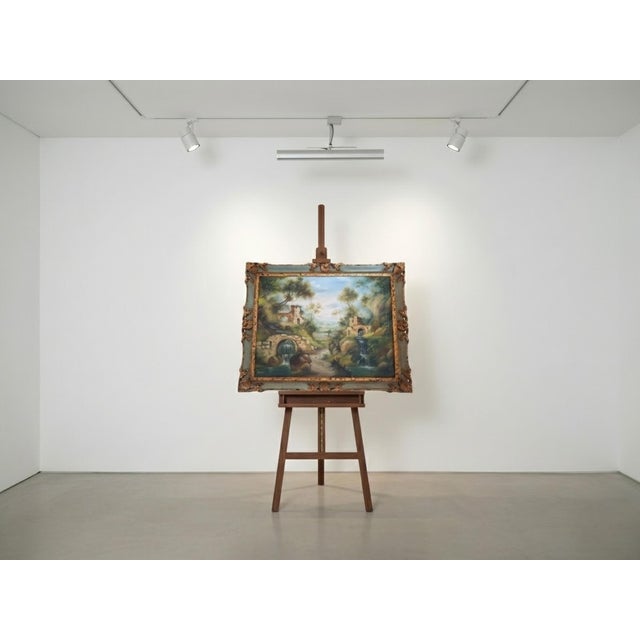 A. Velotti, Arcadian Landscape, 1970, Oil on Canvas, Framed For Sale - Image 4 of 12