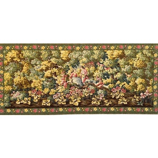French Aubusson Style Jacquard Tapestry, 1950s For Sale