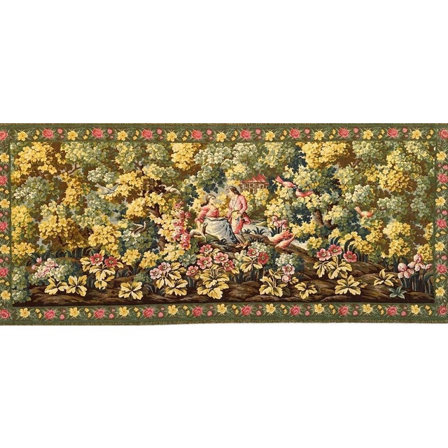 French Aubusson Style Jacquard Tapestry, 1950s For Sale