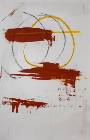 "Summer Sunset" Original Abstract Mixed Media Painting by Brian Jerome