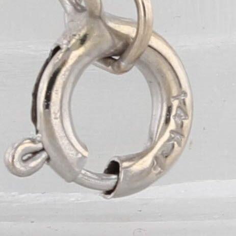 1.80ct Black Diamond Solitaire Pendant Necklace 14k White Gold 18" Rope Chain For Sale - Image 4 of 6