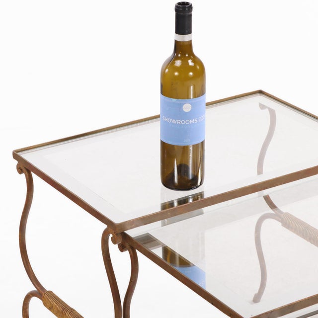 Metal A Set of French Gilt Iron Nesting Tables, C 1950. For Sale - Image 7 of 7