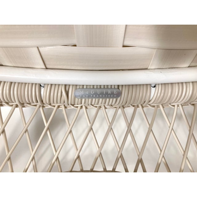 Metal Water Mill Garden Side Chair by McGuire of San Francisco For Sale - Image 7 of 7