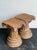 Vintage Corinthian Column Pedestal Low Stools - A Pair For Sale - Image 10 of 16