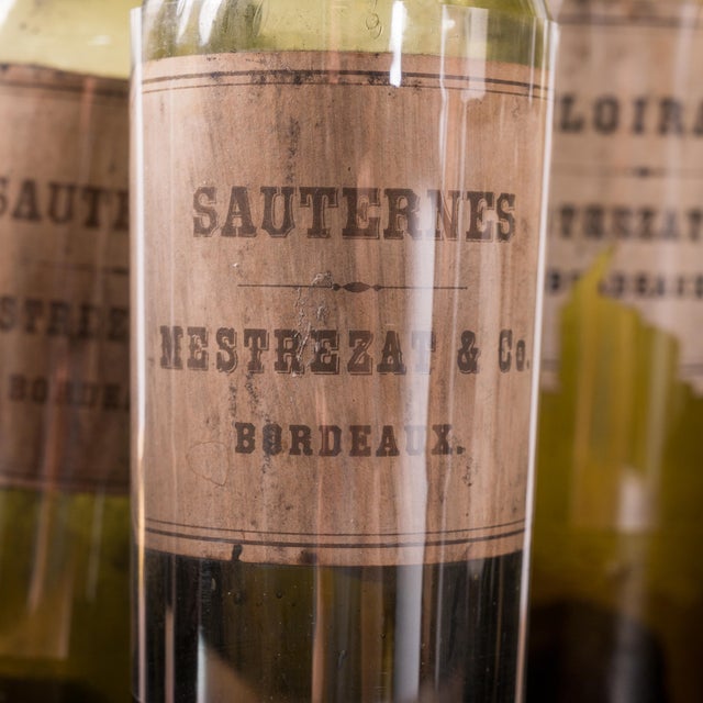10 Mestrezat & Co. Bordeaux Floirac and Sauternes Bottles, C.1870s For Sale - Image 4 of 6