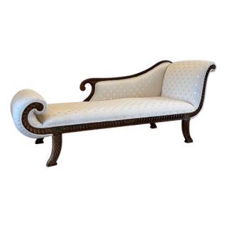 Vintage Regency Andre Originals Recamier Chaise Lounge For Sale