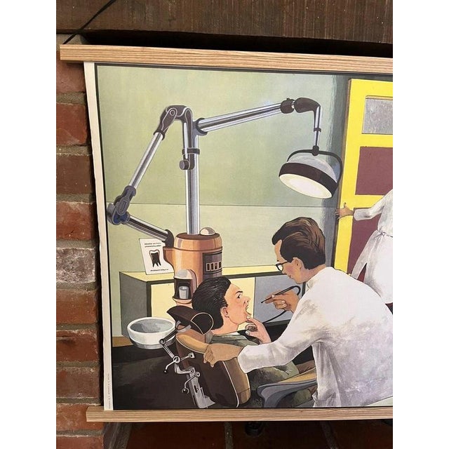 French Double-Sided Educational Dentist School Poster, 1950s For Sale - Image 3 of 15