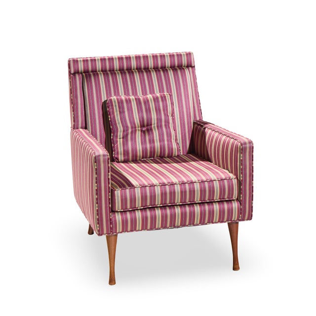 Paul McCobb for Widdicomb Symmetric Group Mid Century Walnut Lounge Chairs - Pair For Sale - Image 12 of 12