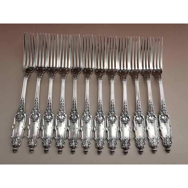 12 Dessert Forks in Silver, 1890s, Set of 12 For Sale - Image 12 of 12
