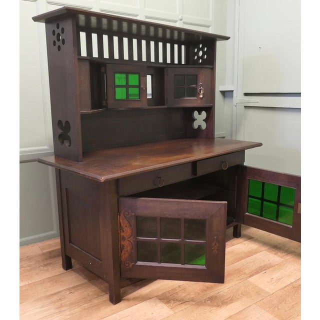 Arts anf Crafts Oak Sideboard by Leonard Wyburd for Liberty & Co., 1890 For Sale - Image 6 of 8