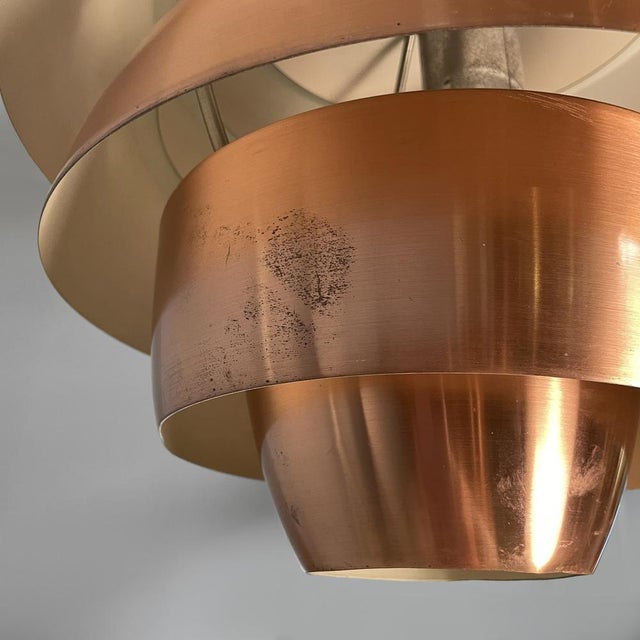 Mid-Century Modern Italian Copper 1231 Pendant from Stilnovo, 1960s For Sale - Image 9 of 18