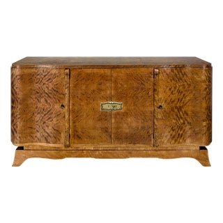 Art Deco Style Sideboard in Maple Veneer For Sale
