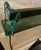 Vintage Hudson Valley Cast Iron Base Wood Railroad Bench Flip Back For Sale In Philadelphia - Image 6 of 11
