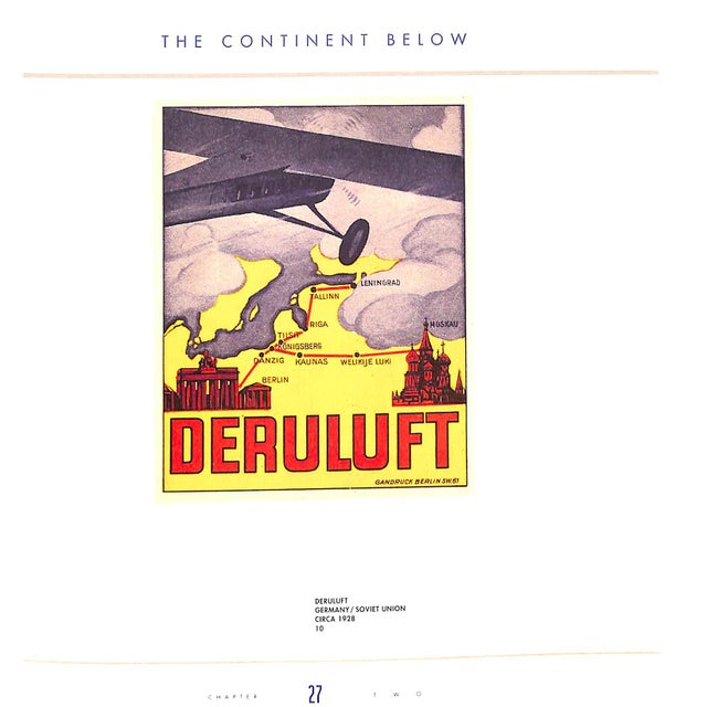 White "En Route Label Art From the Golden Age of Air Travel" 1993 Johnson, Lynn & O'leary, Michael For Sale - Image 8 of 12