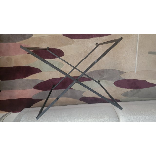 Custom John Saladino "X" Folding Table For Sale In Miami - Image 6 of 8
