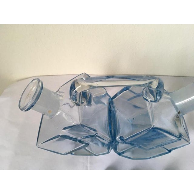 Italian Postmodern Blue Murano Glass Cruet, 1960s For Sale - Image 18 of 18