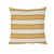 Contemporary Schumacher Isolade Stripe Pillow in Yellow For Sale