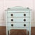 Small English three drawer painted bedside beech cabinet. 1890. Height to worktop: 28-inches (71cm) This piece is designed...