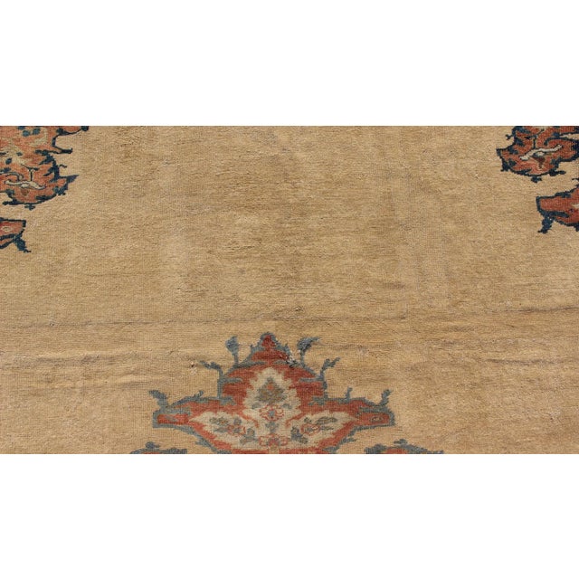 Textile Keivan Woven Arts, E-0702, Ziegler Sultanabad Rug- 9′10″ × 11′5″ For Sale - Image 7 of 11