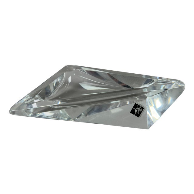 Desna Bohemia Crystal Ashtray, 1970s For Sale