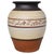 Ceramic Rustic Planter, Ginger Jar, Vase or Pot in Brown, Black and Cream - Signed For Sale - Image 7 of 7