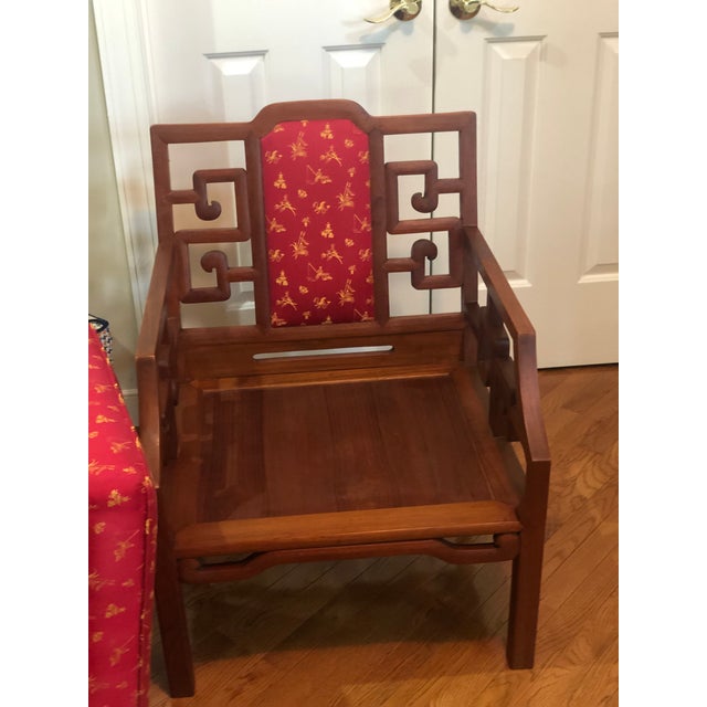 Mid 20th Century Hand Carved Chinese Rosewood Chair Chairish