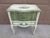French Provincial Vintage French Provincial Cream & Sage Green Painted Nightstand With Botanical Decoration For Sale - Image 3 of 14