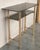 Mid-Century Modern Italian Faux Bamboo Gilt Metal Console With Smoked Glass For Sale In Miami - Image 6 of 11