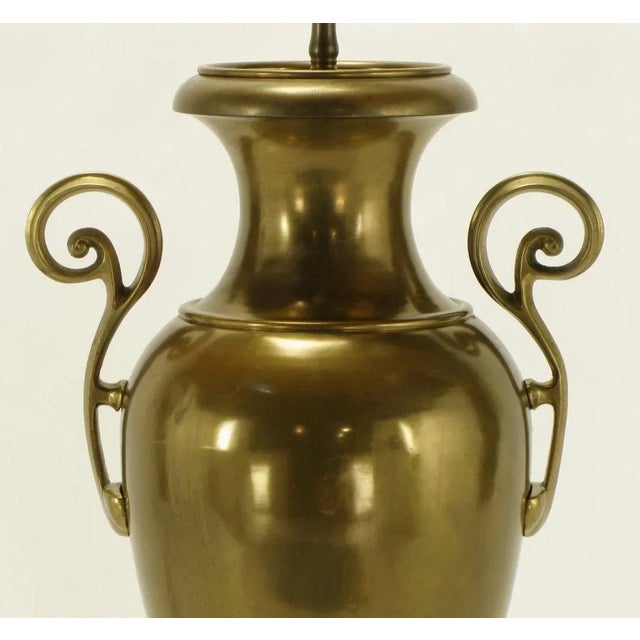 Circa 1972 Chapman Brass Urn Form Table Lamp. For Sale - Image 9 of 9