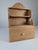 Hand-Carved Folk Art Pine Cutlery Rack with Drawer, 1950s For Sale - Image 17 of 18