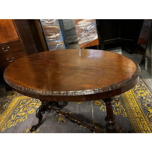 Victorian Side Table Hall Table on Cabriole Feet For Sale - Image 5 of 14