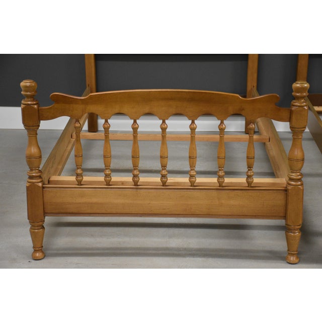Vintage Maple Twin Beds - A Pair For Sale - Image 4 of 9