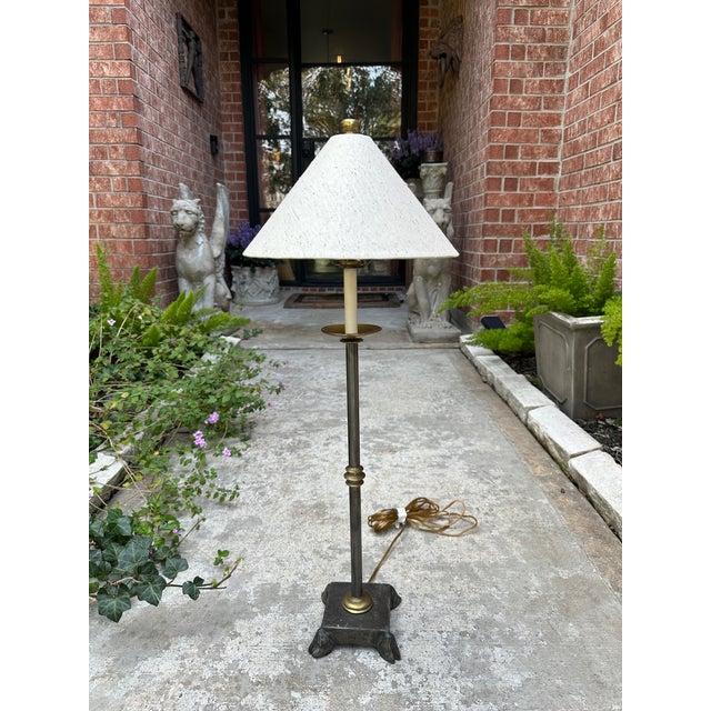 Brutalist Vintage Modern Brutalist Contemporary Dimmable Buffet Lamp For Sale - Image 3 of 10
