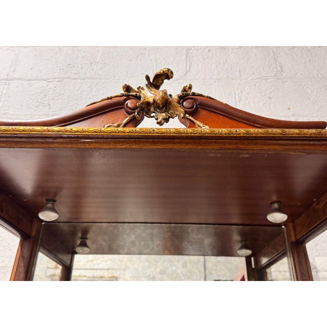 Wood Early 20th Century Louis XV Style Vitrine For Sale - Image 7 of 15