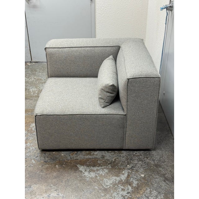 Gus Modern Mix Corner Chair For Sale - Image 4 of 12