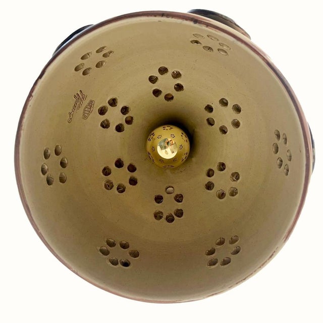 Bulb Beige Ceramic Pendant Light, 1970 For Sale - Image 14 of 18