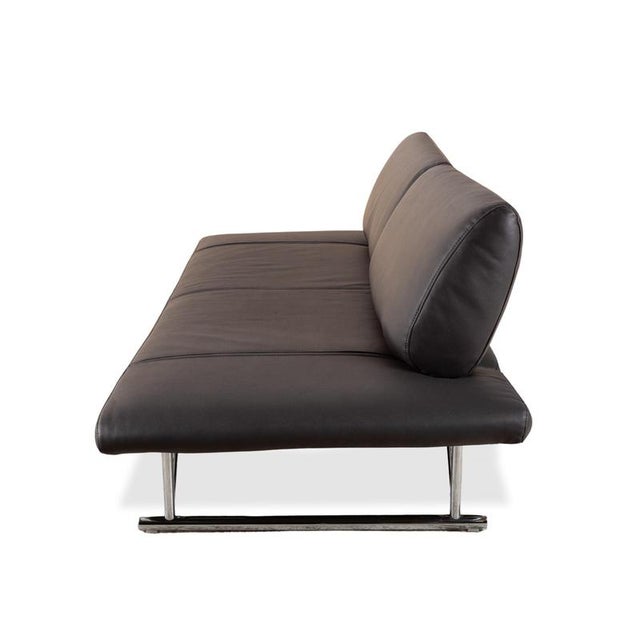 Vegan Leather Cirrus 3-Seater Sofa in Black Upholstery from Cor For Sale - Image 13 of 14