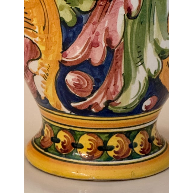 Mid-Century Modern Italian Ceramicist Nereo Boaretto (1914–1977) Hand Painted Vase For Sale - Image 3 of 16